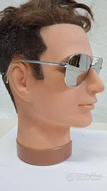 Occhiali da sole unisex vintage a specchio anni 80