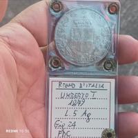 5 lire 1879 Umberto l