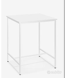 Tavoli alti bar bistrot 70x70 bianchi