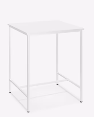 Tavoli alti bar bistrot 70x70 bianchi