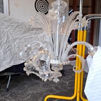 lampadario in vetro di murano sti luci