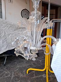 lampadario in vetro di murano sti luci