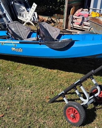 Canoa Big Mama  con carrello  a Trevignano Romano