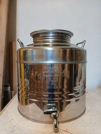 Contenitore olio acciaio inox 18/10 30l