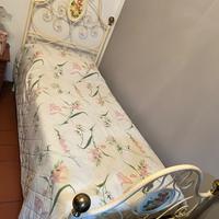 Struttura letto singolo ferro battuto