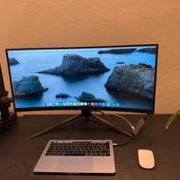 Postazione completa Macbook pro, magic mouse, msi