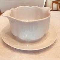 Salsiera in porcellana bianca Seltmann Weiden Bavi