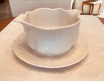 Salsiera in porcellana bianca Seltmann Weiden Bavi