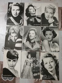 Cartoline foto attrici e attori su cartolina
