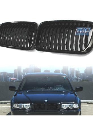 GRIGLIE ANTERIORI BMW E38 99-01 LOOK M NERO LUCIDO