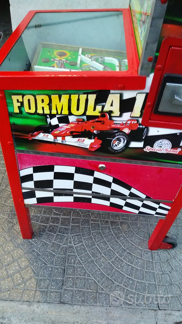 Microguida Distributore Palline Gioco Bar Formula 1 Monza GP Con Gettoniera  – AUR1090 – Ale Ecommerce Vendo Per Te