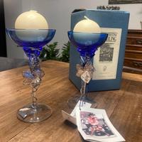 Candelabri cistallo e argento