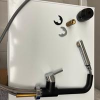 Rubinetto nero opaco con doccetta estraibile