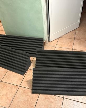 4 pannelli angolari fonoassorbenti 25x25x100 D21