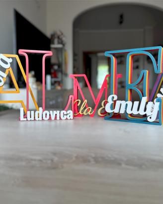 Lettera con nome personalizzato