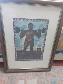 Serigrafia Franco Gentilini  vintage autentica