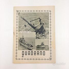 Quaderno d'epoca a quadretti. Periodo anni '30