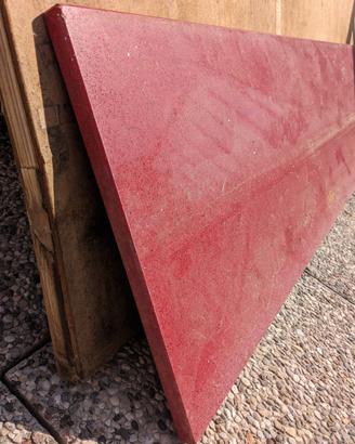 Lastra granito sintetico rossa
