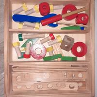 Gioco costruzioni in legno