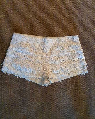 Shorts macramè Zara