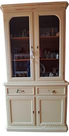 Cristalliera legno massello