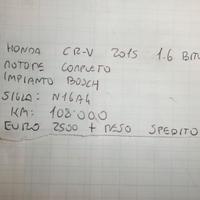 Motore completo imp. bosch honda cr-v 2015 1.6 bi