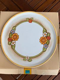 Piatto torta thun serie country girasoli
