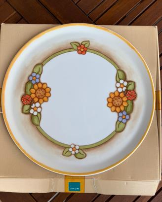 Piatto torta thun serie country girasoli