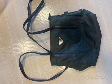 Prada pochette/tracolla Tessuto Nylon nera