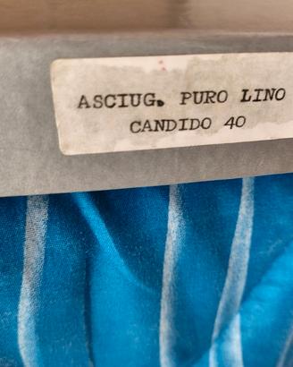 asciugamani in puro lino