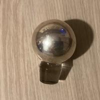 Tappo bottiglia in vetro e argento