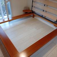 letto matrimoniale in legno massello