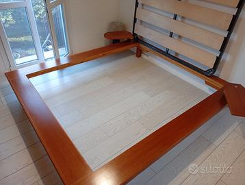 letto matrimoniale in legno massello