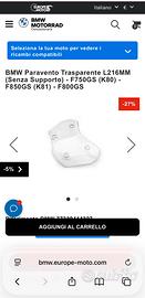 NUOVO Cupolino/ parabrezza basso BMW F750 gs ecc