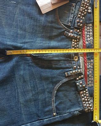 Jeans Paul Smith cintura borchiata