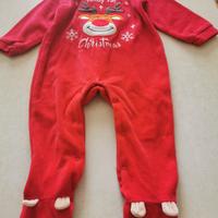 tutina neonato  in ciniglia 