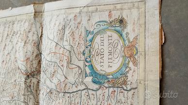   Antica cartina del  Piemonte 