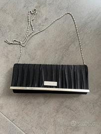 Pochette nera in raso