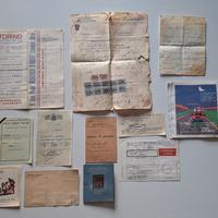 Lotto Vintage Ephemera: Documenti e Rarità 1930-80