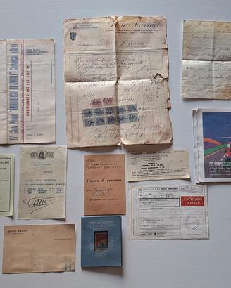 Lotto Vintage Ephemera: Documenti e Rarità 1930-80