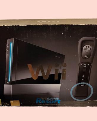 Wii nera con 3 giochi compresi