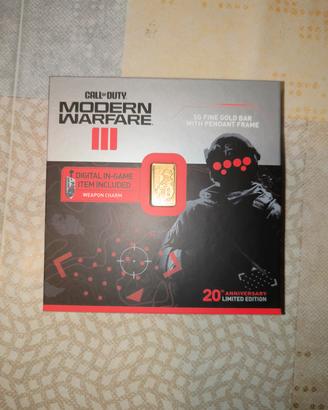 CALL OF DUTY Modern Warfare Wearable Lingotto Oro 