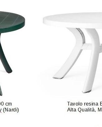 Tavolo in resina / plastica rotondo 100 e 120cm