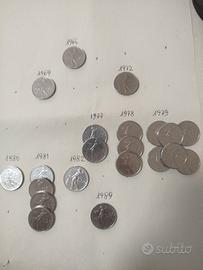 collezionismo numismatica. 50 lire vari anni comef