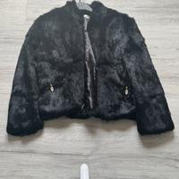 Giacca Vintage, vera pelle di coniglio Made italy