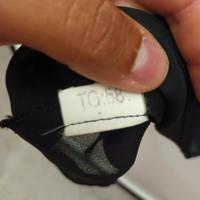 Gonna nera semitrasparente taglia 58