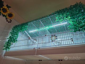 Gabbia Domus Molinari laccata bianca 90×40×45 cm