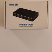 Switch HDMI 2.0 4K UHD 60Hz – Con Telecomando IR