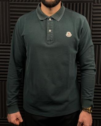Polo Maniche lunghe Moncler Verde Taglia XL