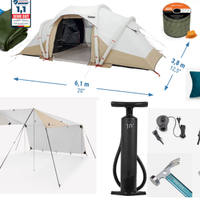 Attrezzature e tenda da campeggio